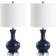 Jonathan Y Vermont 22" Glass Metal LED Set of 2 Table Lamp 21.5" 2pcs