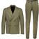 Lindbergh Plain DB Mens Suit Mand Jakkesæt - Olive
