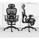 Homcom Ergonomic Swivel Black Office Chair 122cm