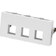 Schneider Electric Fuga dataudtag til 3xKeystone (L) 2M hvid
