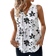 Shein Womens Casual Elegant Retro Floral VNeck Sleeveless Blouse Summer WorkDaily Wear
