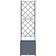 vidaXL Garden Planters Light Grey Plastic 40 x 40 x 143 cm 40x40x143cm