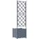 vidaXL Garden Planters Light Grey Plastic 40 x 40 x 143 cm 40x40x143cm