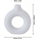 Shein White Ceramic Look Flower 1pc Vase 14.5cm
