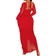 Shein Plus Womens Summer Solid Color Sweetheart Neck Long Sleeve Ruffle Splice Bodycon Elegant Dress
