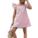 Shein Young Girl Daily Casual Striped Square Neck Dress For And Summer