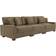 Bed Bath & Beyond Corduroy Sectional Modular Camel 3 Piece Sofa 117.6" 3pcs 3 Seater