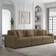 Bed Bath & Beyond Corduroy Sectional Modular Camel 3 Piece Sofa 117.6" 3pcs 3 Seater