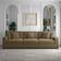 Bed Bath & Beyond Corduroy Sectional Modular Camel 3 Piece Sofa 117.6" 3pcs 3 Seater