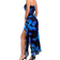 Shein Summer Butterfly Print Flared HighLow Bandeau Bodycon Dress
