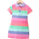 Shein Young Girl Color Block Elegant College Style Simple Polo Collar Regular Sleeve Dress For Summer