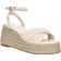 Glamorous – Beige, virkade espadrillos med platåklack-Naturlig