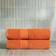Brentfords 2 Pack Cotton Bath Towel Orange (150x90cm)