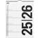 Mayland Studie Familiekalender Black and White 5 kol. 2025/2026
