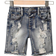 Shein Young Boy Summer Distressed Street Style Denim Shorts