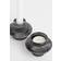 H&M Glass Lantern Black Candlestick 2.3"