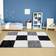 THE RUGS Myshaggy Geometric Design 381 Rectangle Grey, White, Black 200x290cm