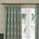 Morris & Co Marigold Jacquard Pencil Pleat Curtains Leaf Green