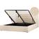 Beliani Eu Super King Size 6ft Boucle Upholstery Slatted Base Storage Ottoman Frame Bed