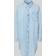 Calvin Klein Jeans Relaxed Fit Hemdblusenkleid mit Brusttasche - Blue Denim