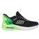 Skechers Micro Spectrum Max Brisk-Stripe - Black/Lime