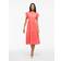 Vila Klänning viSummer S/S Midi Dress - Röd