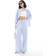Only Wide Leg Trousers Co-Ord - Blue Stripes