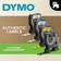 DYMO D1 Durable Tape White on Red 1.2cmx3m