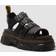 Dr. Martens Suede Mattison 3 Strap Sandals - Black