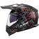 LS2 Pioneer II Rangi Motocross Helmet - Black/Silver/Purple