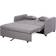 Homcom Bäddsoffa 2-sits Med Förvaringsutrymme Flexibel Design Grå Soffa