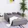 Homcom Bäddsoffa 2-sits Med Förvaringsutrymme Flexibel Design Grå Soffa