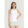 Calvin Klein Canotta In Cotone A Costine Slim - Bianco