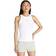 Calvin Klein Canotta In Cotone A Costine Slim - Bianco