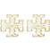 Tory Burch Kira Mother Of Pearl Double T Stud Earrings - Gold Tone