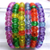 Shein 100PCS pony beads are used for hair Macaron plastic process perforating beads, bulk rainbow hair beads, DIY bracelet necklace jewelry making supplies
