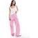 New Look Boxer Wide Leg Trouser And Vest Pyjama Set - Pink Stripe
