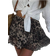Shein Womens Casual Leopard Print Skirt