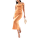 ASOS DESIGN Abrikosfarvet Midikjole Med Struktur - Orange