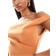 ASOS DESIGN Abrikosfarvet Midikjole Med Struktur - Orange