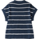 Shein Plus Striped Print Casual Short Sleeve Knit Top