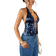 Shein Ärmelloses Trägertop Mit Pailletten - Navy/Blau