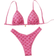 Shein Floral Print Spaghetti Strap Bikini Set - Summer