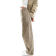 Stradivarius Baggy Twill Trousers with Pocket - Khaki