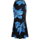 Shein Floral Print Pleated Mermaid Skirt - Women's