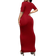 Shein Women's Solid V-Neck Bodycon Dress - Hoco