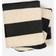 OHS Ultra Soft Stripe Print Throw - Mono - Monochrome Blankets Brown, Black (150x125cm)