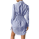 Shein Gestreiftes Hemdkleid Mit Seitlicher Taillenzugabe