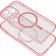 MyScreenProtector Clear Mag Cover Etui Kompatibelt Med MagSafe Til Samsung S25 Plus Pink Glitter