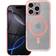 MyScreenProtector Clear Mag Cover Etui Kompatibelt Med MagSafe Til Samsung S25 Plus Pink Glitter